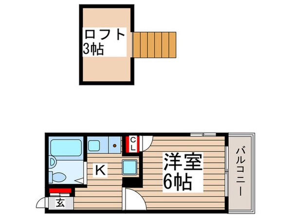 スカイメゾン北本町の物件間取画像